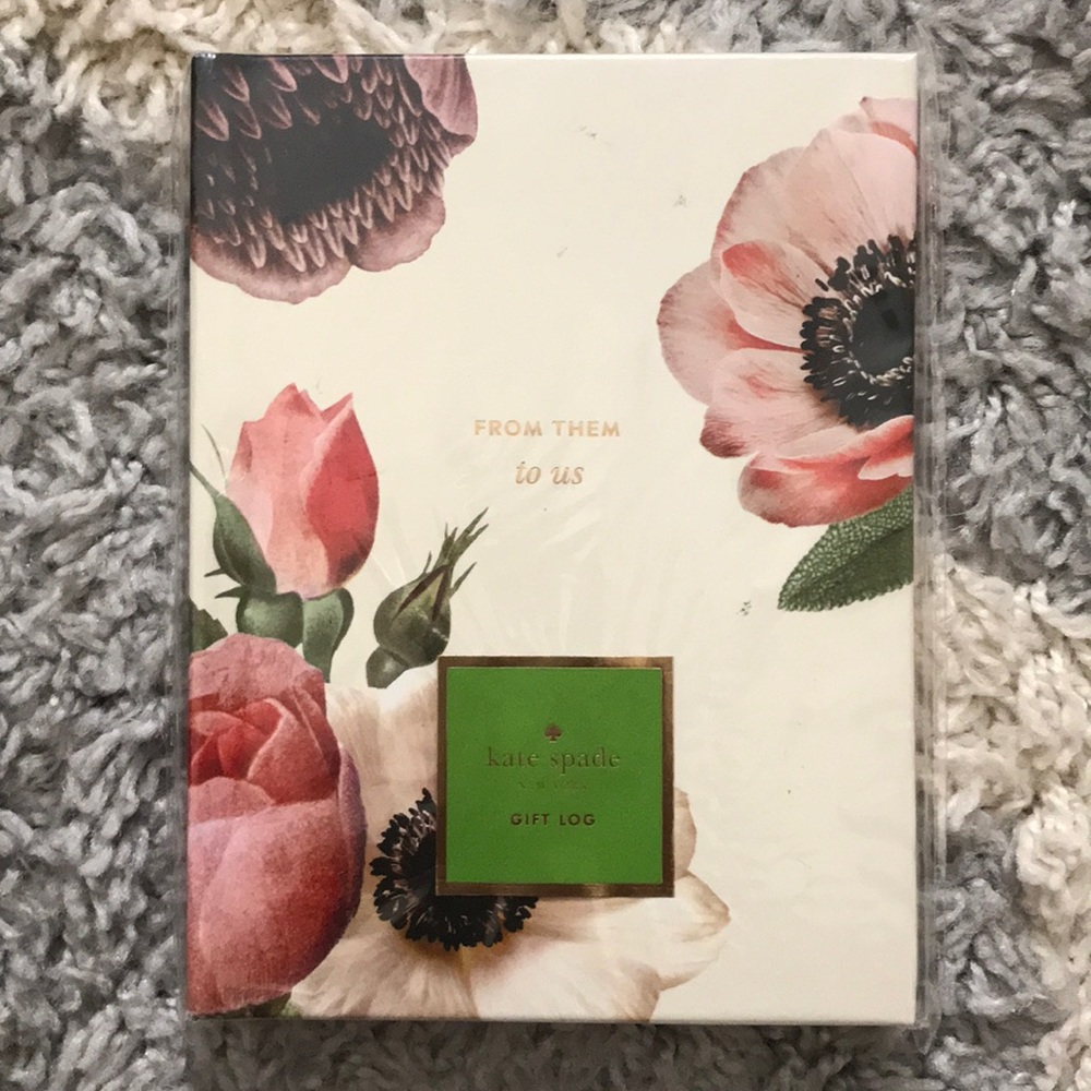 NWT Kate Spade bridal log
